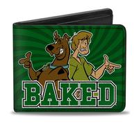 Bi-Fold Wallet Scooby & Shaggy BAKED/Rays Swirl Greens