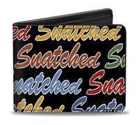 Bi-Fold Wallet SNATCHED Script Black/Multi Color