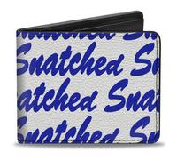 Bi-Fold Wallet SNATCHED Script White/Blue