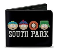 Bi-Fold Wallet SOUTH PARK Boys Faces and Title Black/White