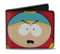 Bi-Fold Wallet South Park Cartman Face Character Close-Up Red
