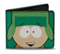 Bi-Fold Wallet South Park Kyle Face Character Close-Up Green