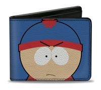 Bi-Fold Wallet South Park Stan Face Character Close-Up Blue