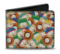 Bi-Fold Wallet South Parks Boys Faces Stacked