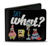 Bi-Fold Wallet SpongeBob Squarepants and Friends SAY WHAT? Group Pose