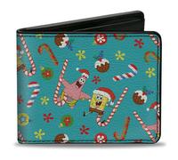 Bi-Fold Wallet SpongeBob SquarePants and Patrick Star Holiday Treats Christmas C