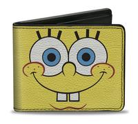 Bi-Fold Wallet SpongeBob SquarePants Character Close-Up Face and BARNACLES Pinea