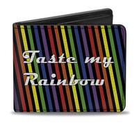 Bi-Fold Wallet TASTE MY RAINBOW Black/Multi Color