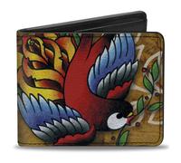 Bi-Fold Wallet Tattoo Johnny-Bird & Rose