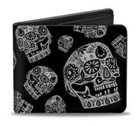 Bi-Fold Wallet The Dust of Living II Sugar Skulls Black/White