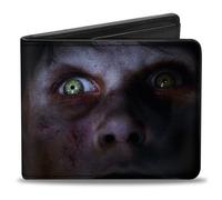 Bi-Fold Wallet The Exorcist Regan's Face CLOSE-UP + Logo Black/White