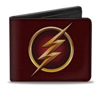 Bi-Fold Wallet The Flash Logo5 Burgundy/Golds
