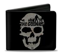 Bi-Fold Wallet THE GOONIES One Eye Willy Skull Map Black