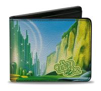 Bi-Fold Wallet The Wizard of Oz Emerald City Scene Blues/Greens