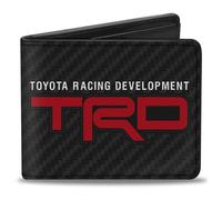 Bi-Fold Wallet TOYOTA RACING DEVELOPMENT TRD and Toyota Logos Step Stripe Black/