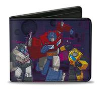Bi-Fold Wallet Transformers AUTOBOTS ROLL OUT Group Pose Blues