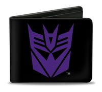 Bi-Fold Wallet Transformers Decepticon Shield Black/Purple