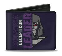 Bi-Fold Wallet Transformers MEGATRON DECEPTICON MASTER OF DESTRUCTION and Tank P
