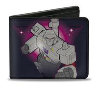 Bi-Fold Wallet Transformers Megatron PEACE THROUGH TYRANNY Pose Black/Magenta