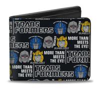 Bi-Fold Wallet TRANSFORMERS MORE THAN MEETS THE EYE Character Trio Black/White