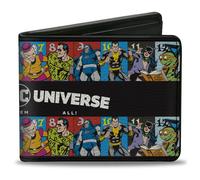 Bi-Fold Wallet VILLAINS OF THE DC UNIVERSE Character Blocks Black/White