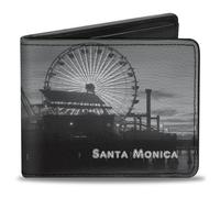 Bi-Fold Wallet Vivid SANTA MONICA Pier Skyline Grays/White