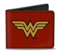 Bi-Fold Wallet Wonder Woman Logo Red/Black/Gold