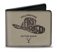 Bi-Fold Wallet Yellowstone NOT MY FIRST RODEO Typography Beige/Browns