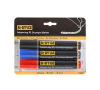 Bi-Office 3.00mm Bullet Nib Whiteboard Marker (Pack of 3)