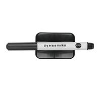 Bi-Office AA0214 Pennarello Cancellabile a Secco con Cancellino Magnetico, Nero