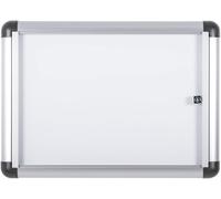 Bi-Office Bacheca Enclore Extra, Superficie Magnetica In Acciaio Laccato, Bacheca Con Anta Battente Per Interni in Alluminio, Dimensioni: 513 x 371 mm - 2xA4