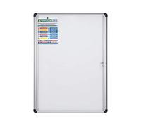 Bi-Office Bacheca Enclore Extra, Superficie Magnetica In Acciaio Laccato, Bacheca Con Anta Battente Per Interni in Alluminio, Dimensioni: 723 x 984 mm - 9xA4