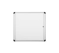 Bi-Office Bacheca Enclore Extra, Superficie Magnetica In Acciaio Laccato, Bacheca Con Anta Battente Per Interni in Alluminio, Dimensioni: 748 x 686 mm - 6xA4