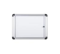 Bi-Office Bacheca Enclore Extra, Superficie Magnetica In Acciaio Laccato, Bacheca Con Anta Battente Per Interni in Alluminio, Dimensioni: 513 x 371 mm - 2xA4
