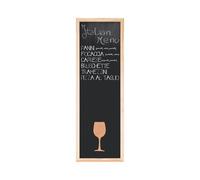 Bi-Office Combinazione Bacheca e Lavagna Back2Chalk Vino, Cornice di Pino, 20 x 60 cm