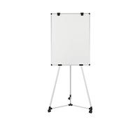 Bi-Office Earth Kyoto Lavagna Portablocco Treppiede, Superficie Non-Magnetico, 70 x 100 cm (formato Euro), Superficie Cancellabile A Secco, Cornice In Alluminio