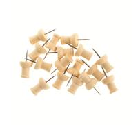 Bi-Office Earth, Puntine In Legno Per Lavagne in Sughero o Lavagne in Feltro, Confezione da 500 Puntine