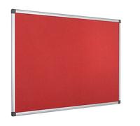 Bi-Office FA2746170 bacheca per appunti Interno Rosso Alluminio (Bi-Office Maya Red Felt Noticeboard Aluminium Frame 1800x1200mm - DD) [FA2746170]