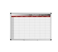 BI-OFFICE - GA03266170 - Planner magnetico settimanale - 90 x 60 cm - silver - Bi-Office - 80603 - Conf. da 1 Pz. - GA03266170