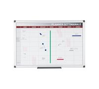 Bi-Office Planner settimanale magnetico GA03266170 90x60 cm Silver