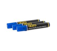 Bi-Office InkstringXL Marcatore ad Inchiostro Liquido Per Lavagna Bianca Con Punta Tonda 3mm - Blu, Confezione Da 3