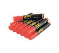 Bi-Office InkstringXL Marcatore ad Inchiostro Liquido Per Lavagna Bianca Con Punta Tonda 3mm - Rosso, Confezione Da 12