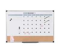 Bi-Office Lavagna Cancellabile a Secco, Planner Mensile, Cornice In Plastica, 90 x 60 cm