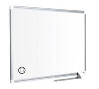 Bi-Office Lavagna Bianca Magnetica con Cornice in Alluminio 90x60 cm