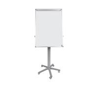 Bi-Office Lavagna Portablocco Mobile Earth, Cavalletto Treppiedi Ecologico, Superficie Cancellabile a Secco Non-Magnetica, Struttura Grigia, 700 x 1000 mm (Euro)