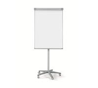 Bi-Office Lavagna Portablocco Mobile Smart, Lavagna a Fogli Mobili Portatile Con Cornice Grigia, Superficie Magnetica, Dimensioni Panello Euro 700 x 1000 mm