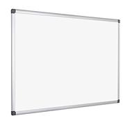 Bi-Office Maya - Lavagna Bianca, 60 x 45 cm, Con Cornice In Alluminio, Superficie Cancellabile A Secco Non Magnetica