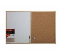 Bi-Office MX07001010 - Lavagna Combinata con Due Superficie, 900 x 600 cm, Bianco