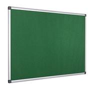 Bi-Office Pannello In Feltro Maya Con Cornice In Alluminio, Bacheca Con Superficie Di Feltro Liscia Verde, 90 x 60 cm