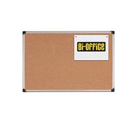 Bi-Office Pannello In Sughero Con Cornice In Alluminio Maya Serie W, Angoli in ABS, 90 x 60 cm